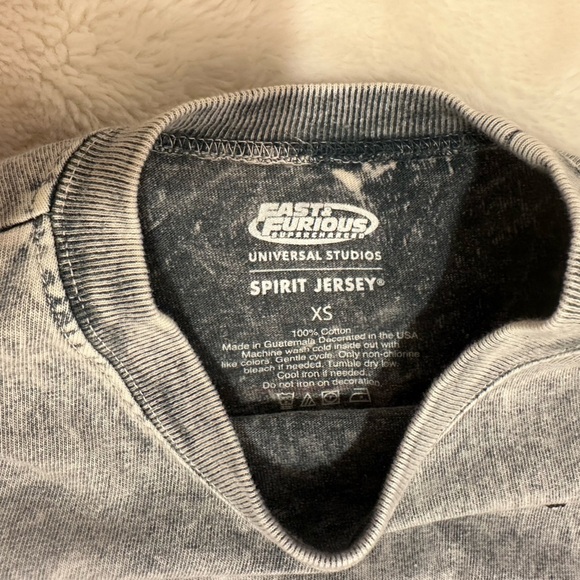 NWT Fast & Furious long-sleeve crop top women’s XS - Picture 3 of 4